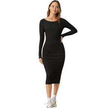 Load image into Gallery viewer, Long Sleeve Bodycon Midi Dress
