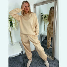 Load image into Gallery viewer, Fleece Lined Loungewear 2 Piece Tracksuit Set