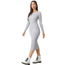 Load image into Gallery viewer, Long Sleeve Bodycon Midi Dress