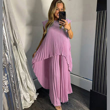 Load image into Gallery viewer, Pleated Fishtail Loungewear Set