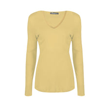 Load image into Gallery viewer, Long Sleeve V Neck Top