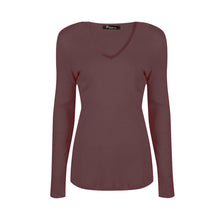 Load image into Gallery viewer, Long Sleeve V Neck Top