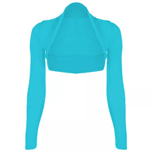 Load image into Gallery viewer, Long sleeves plain Cropped Shrug
