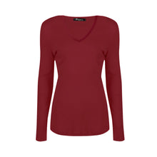 Load image into Gallery viewer, Long Sleeve V Neck Top
