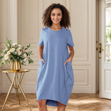 Load image into Gallery viewer, Italian Lagenlook Quirky Midi Dress