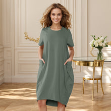 Load image into Gallery viewer, Italian Lagenlook Quirky Midi Dress