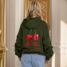 Load image into Gallery viewer, Cherry Perfection Print Fleece Hoodie