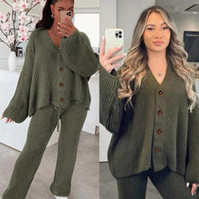 Load image into Gallery viewer, 2 Pcs Cardigan & Trouser Set