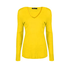 Load image into Gallery viewer, Long Sleeve V Neck Top