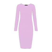 Load image into Gallery viewer, Long Sleeve Bodycon Midi Dress