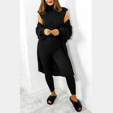 Load image into Gallery viewer, Chunky Knitted 3 Piece Loungewear Set