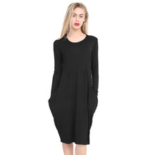 Load image into Gallery viewer, Italian Lagenlook 2 Pocket Midi Dres