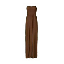 Load image into Gallery viewer, Strapless Sherring Boobtube Maxi Dress