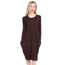 Load image into Gallery viewer, Italian Lagenlook 2 Pocket Midi Dres