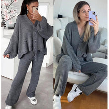 Load image into Gallery viewer, 2 Pcs Cardigan & Trouser Set