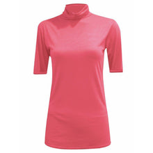 Load image into Gallery viewer, Short Sleeve Polo Neck Top