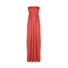 Load image into Gallery viewer, Strapless Sherring Boobtube Maxi Dress