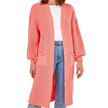 Load image into Gallery viewer, Balloon Sleeve Maxi Cardigan