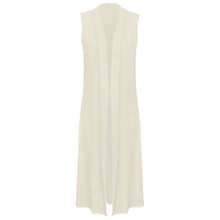 Load image into Gallery viewer, Sleeveless Waistcoat Long Maxi Cardigan