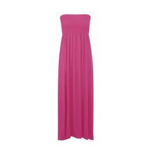 Load image into Gallery viewer, Strapless Sherring Boobtube Maxi Dress
