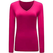 Load image into Gallery viewer, Long Sleeve V Neck Top