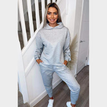 Load image into Gallery viewer, Ruched Sleeve Hooded Loungewear Co-Ord Set