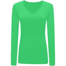 Load image into Gallery viewer, Long Sleeve V Neck Top