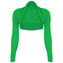 Load image into Gallery viewer, Long sleeves plain Cropped Shrug