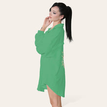 Load image into Gallery viewer, Long Sleeve Gold Sequin Eye Button Up Shirt