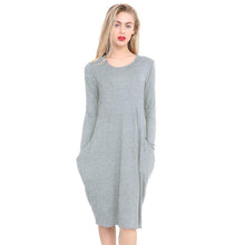 Load image into Gallery viewer, Italian Lagenlook 2 Pocket Midi Dres