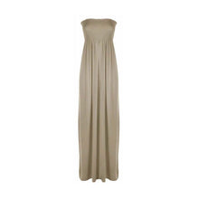 Load image into Gallery viewer, Strapless Sherring Boobtube Maxi Dress