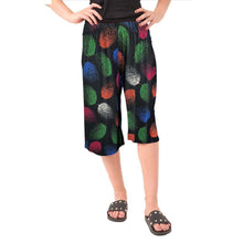 Load image into Gallery viewer, 3/4 Cropped Printed Palazzo Trouser