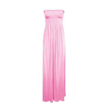 Load image into Gallery viewer, Strapless Sherring Boobtube Maxi Dress