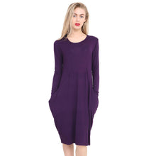 Load image into Gallery viewer, Italian Lagenlook 2 Pocket Midi Dres