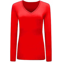 Load image into Gallery viewer, Long Sleeve V Neck Top