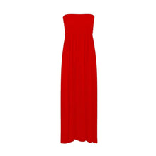 Load image into Gallery viewer, Strapless Sherring Boobtube Maxi Dress