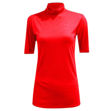 Load image into Gallery viewer, Short Sleeve Polo Neck Top