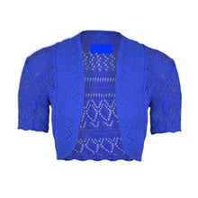 Load image into Gallery viewer, Thin Knit Crochet Short Sleeve Open Shrug