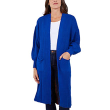 Load image into Gallery viewer, Balloon Sleeve Maxi Cardigan