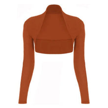 Load image into Gallery viewer, Long sleeves plain Cropped Shrug