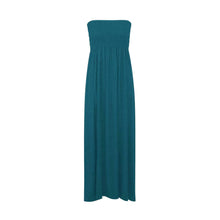 Load image into Gallery viewer, Strapless Sherring Boobtube Maxi Dress