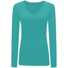 Load image into Gallery viewer, Long Sleeve V Neck Top
