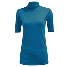 Load image into Gallery viewer, Short Sleeve Polo Neck Top