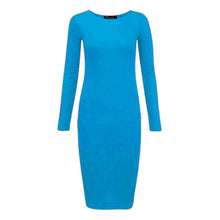 Load image into Gallery viewer, Long Sleeve Bodycon Midi Dress