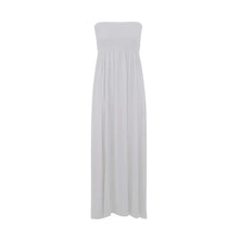 Load image into Gallery viewer, Strapless Sherring Boobtube Maxi Dress