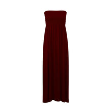 Load image into Gallery viewer, Strapless Sherring Boobtube Maxi Dress