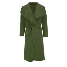 Load image into Gallery viewer, Women's Long Waterfall Italian Duster Coat
