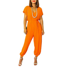 Load image into Gallery viewer, V Neck Wide Leg Jumpsuit
