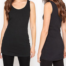 Load image into Gallery viewer, Scoop Neck Sleeveless Plain Vest T-Shirt Top
