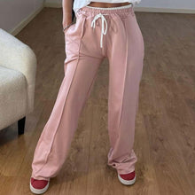 Load image into Gallery viewer, High-Waisted Wide-Leg Drawstring Pants
